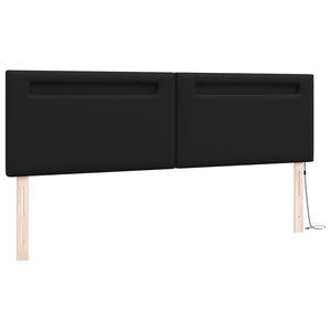 LED Kopfteil Schwarz 180cm