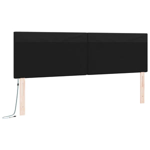 LED Kopfteil Schwarz 180cm