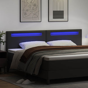 LED Kopfteil Schwarz 200 cm