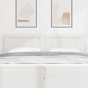 LED Kopfteil Weiß 200 cm