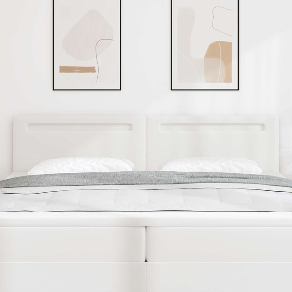 LED Kopfteil Weiß 200 cm