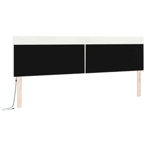 LED Kopfteil Weiß 200 cm