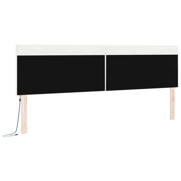 LED Kopfteil Weiß 200 cm