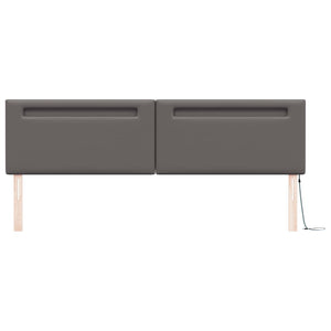 LED Kopfteil Grau 200 cm