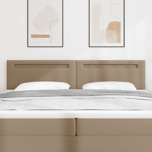LED Kopfteil Cappuccino 200cm Kunstleder