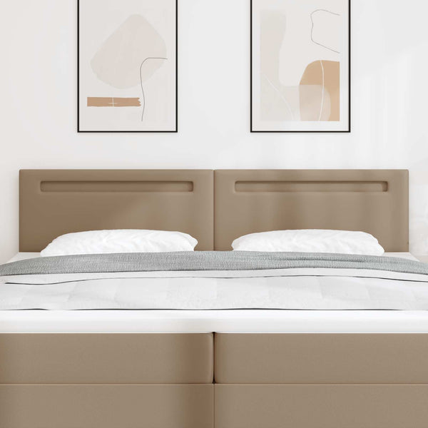 LED Kopfteil Cappuccino 200cm Kunstleder