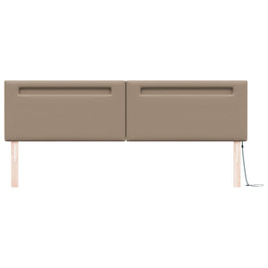 LED Kopfteil Cappuccino 200cm Kunstleder