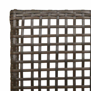 Poly Rattan Gartenstuhl mit Kissen, 2er-Set