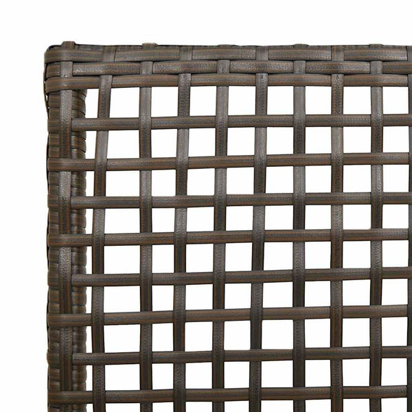 Poly Rattan Gartenstuhl mit Kissen, 2er-Set