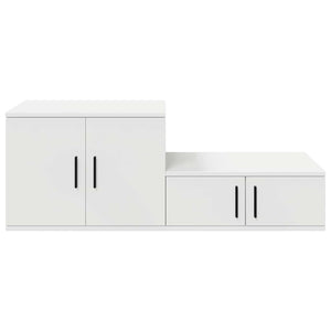Aufbewahrungsschrank Weiß, 2er-Set