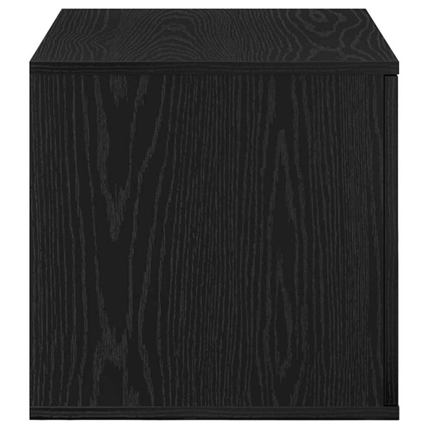 vidaXL Meuble de rangement 2 pcs Noir aspect chêne