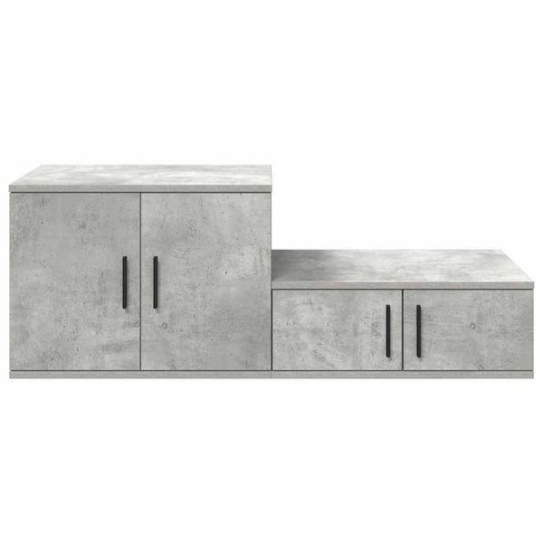 Beton Grauer Aufbewahrungsschrank, 2er-Set