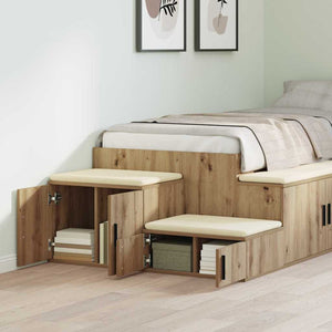 Aufbewahrungsschrank 2er Set Artisan Eiche