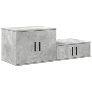 Beton Grauer Aufbewahrungsschrank, 2er-Set