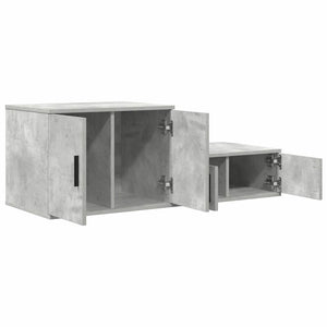 Beton Grauer Aufbewahrungsschrank, 2er-Set