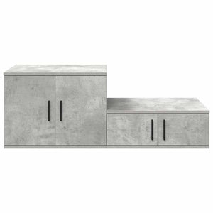 Beton Grauer Aufbewahrungsschrank, 2er-Set