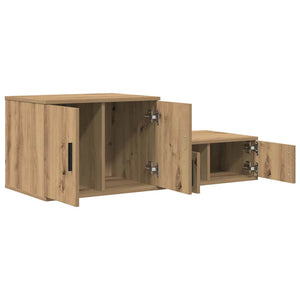 Aufbewahrungsschrank 2er Set Artisan Eiche