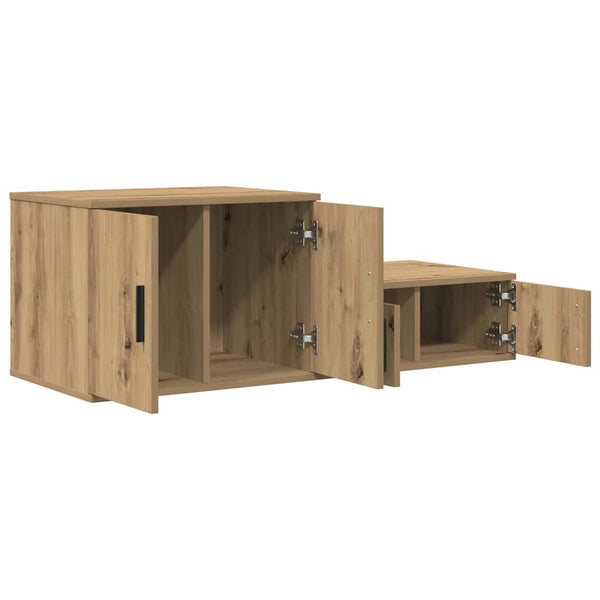 Aufbewahrungsschrank 2er Set Artisan Eiche