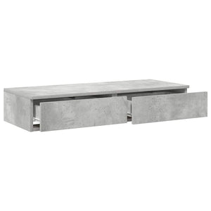 Bettschubladen Beton Grau 100 cm