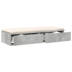 Bettschubladen Beton Grau 100 cm