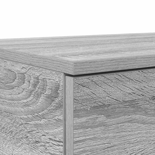vidaXL Tiroirs de lit gris Sonoma 200 x 36,5 x 16,5 cm Aggloméré