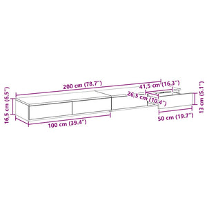 Bettschubladen Artisan Eiche 200 cm