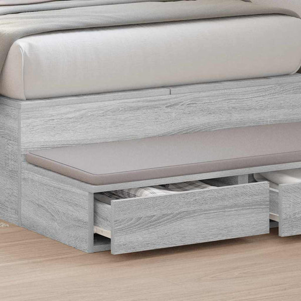 Bettschubladen Grau Sonoma 80cm