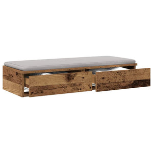 Bett Schublade Altholz 80cm