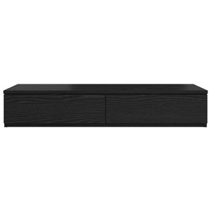Bettschubladen Schwarz Eichen-Optik 90 cm