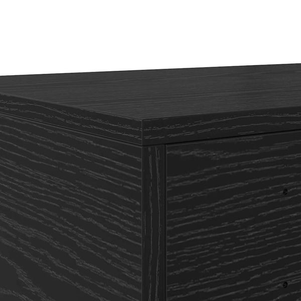 vidaXL Tiroirs de lit Noir aspect chêne 120 x 36,5 x 16,5 cm