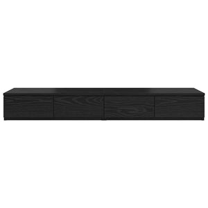 vidaXL Tiroirs de lit Noir aspect chêne 120 x 36,5 x 16,5 cm