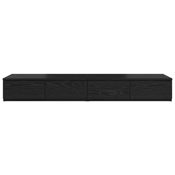 vidaXL Tiroirs de lit Noir aspect chêne 120 x 36,5 x 16,5 cm
