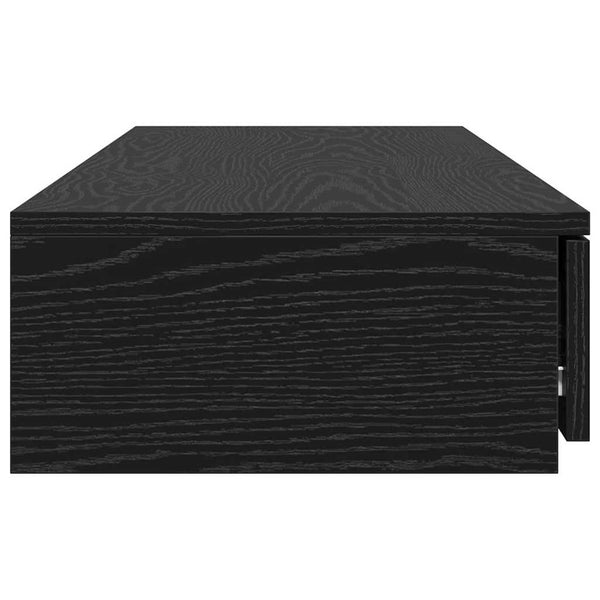 vidaXL Tiroirs de lit Noir aspect chêne 120 x 36,5 x 16,5 cm