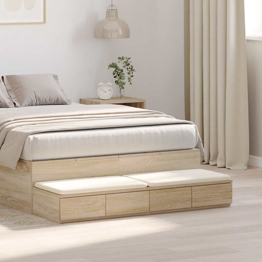 Bettschubladen Sonoma-Eiche 120 cm