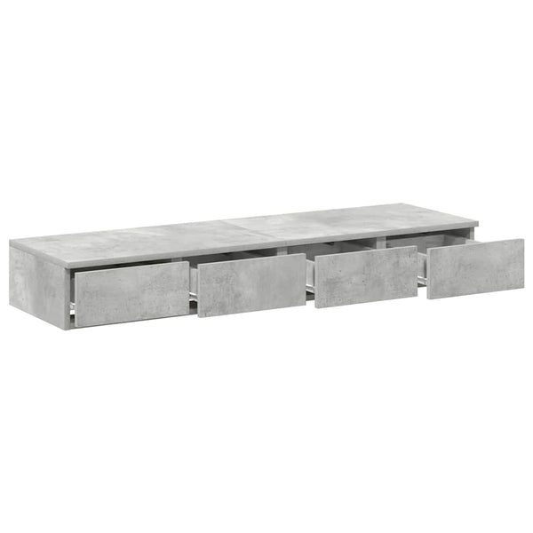 Bettschublade Beton Grau 120 cm