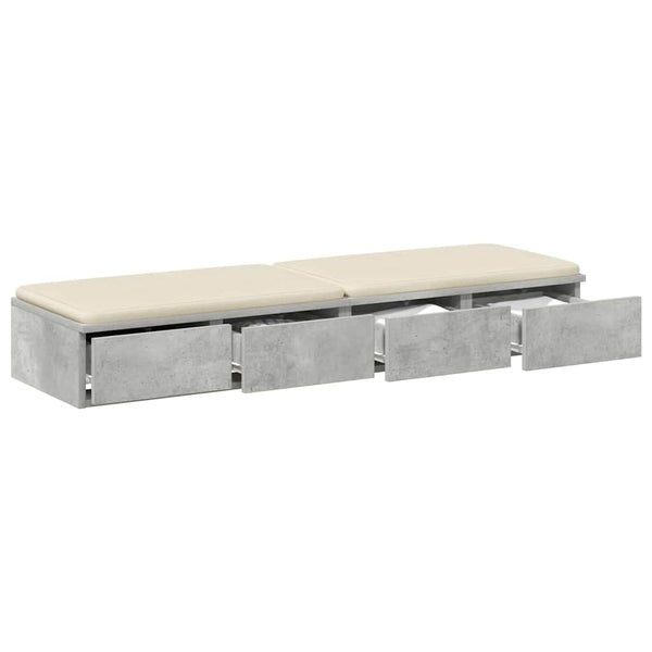 Bettschublade Beton Grau 120 cm