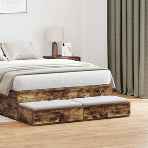 Bettschubladen Geräucherte Eiche 120 cm