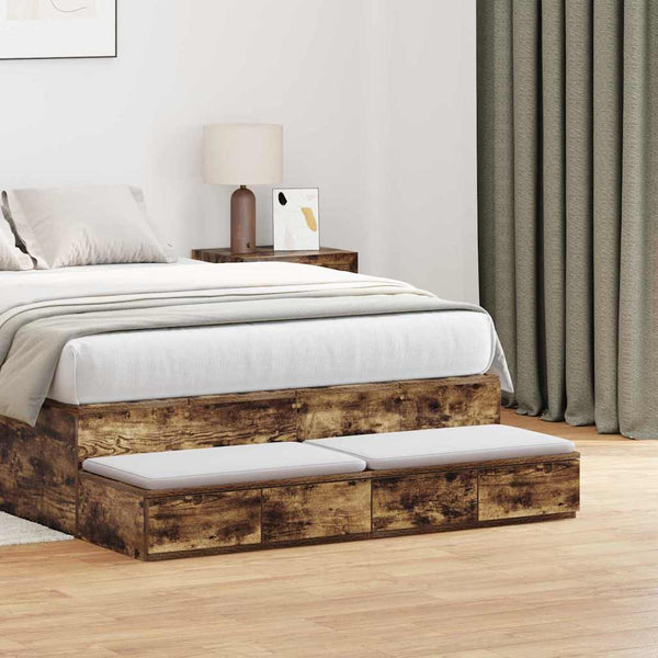 Bettschubladen Geräucherte Eiche 120 cm