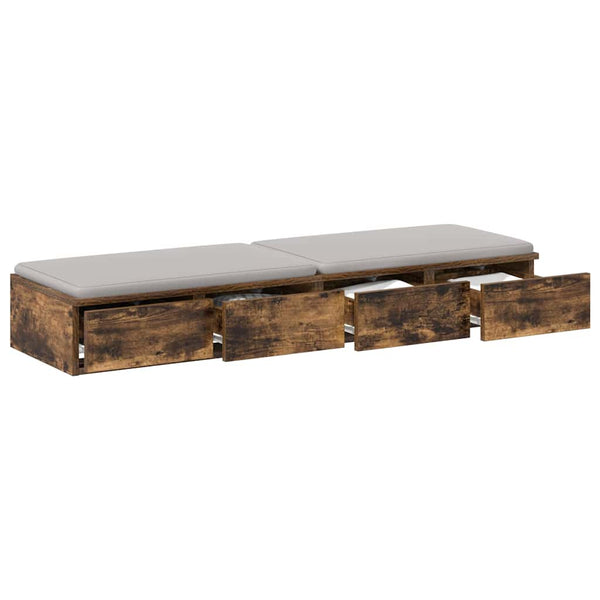 Bettschubladen Geräucherte Eiche 120 cm