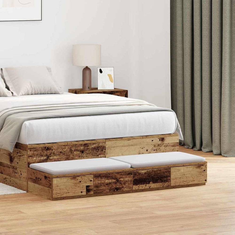 Bettschublade Altholz 120 cm