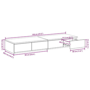 Bettschubladen Artisan Eiche 120 cm