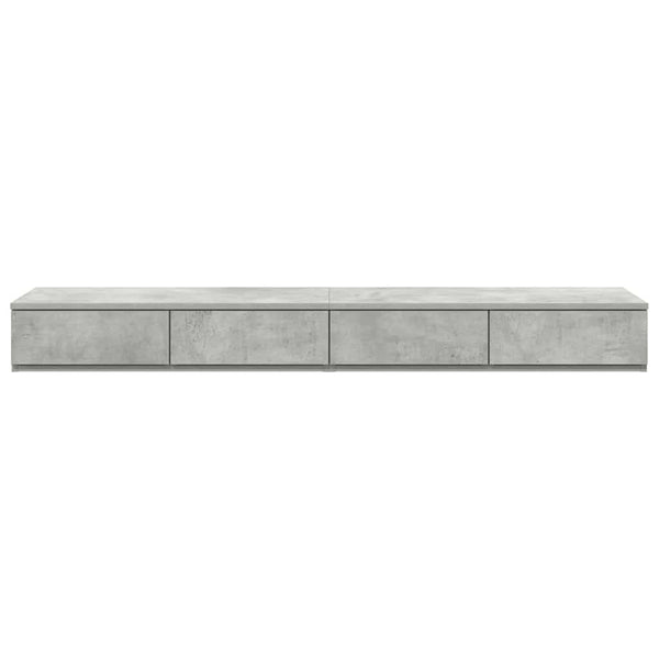 Bettschubladen Beton Grau 140 cm