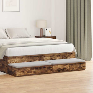 Bettschubladen Geräucherte Eiche 140 cm