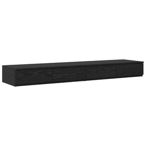 Bettschubladen Schwarz Eichen-Optik