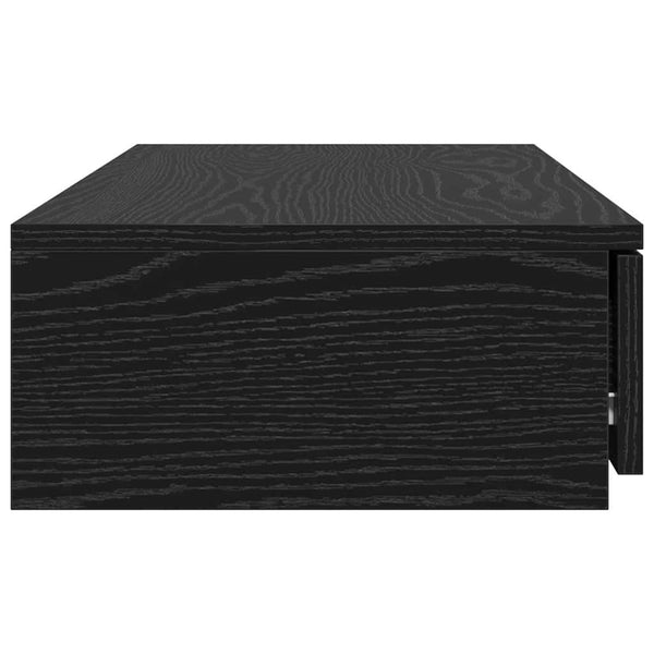 vidaXL Tiroirs de lit noir aspect chêne 75 x 36,5 x 16,5 cm