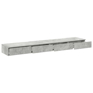 Bettschubladen Beton Grau 180 cm