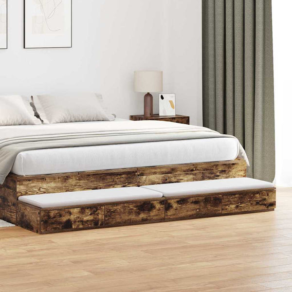 Bettschubladen Geräucherte Eiche 180 cm