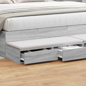 Bettschubladen Grau Sonoma 180 cm