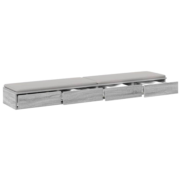 Bettschubladen Grau Sonoma 180 cm