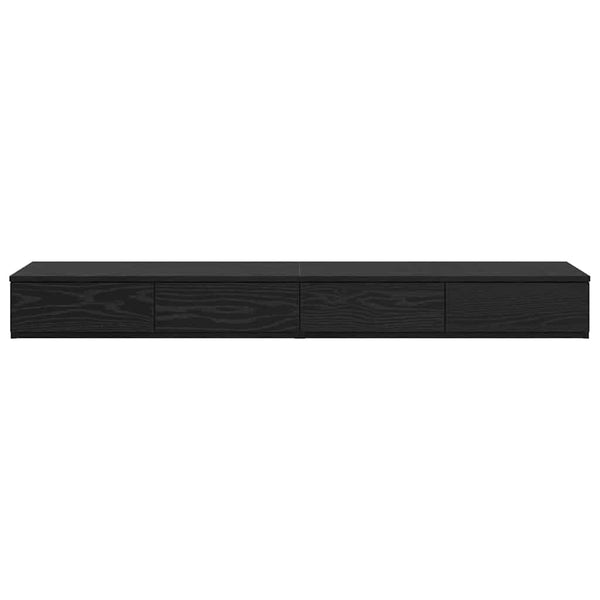 Bettschubladen Schwarz Eichenoptik 135 cm